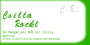 csilla rockl business card